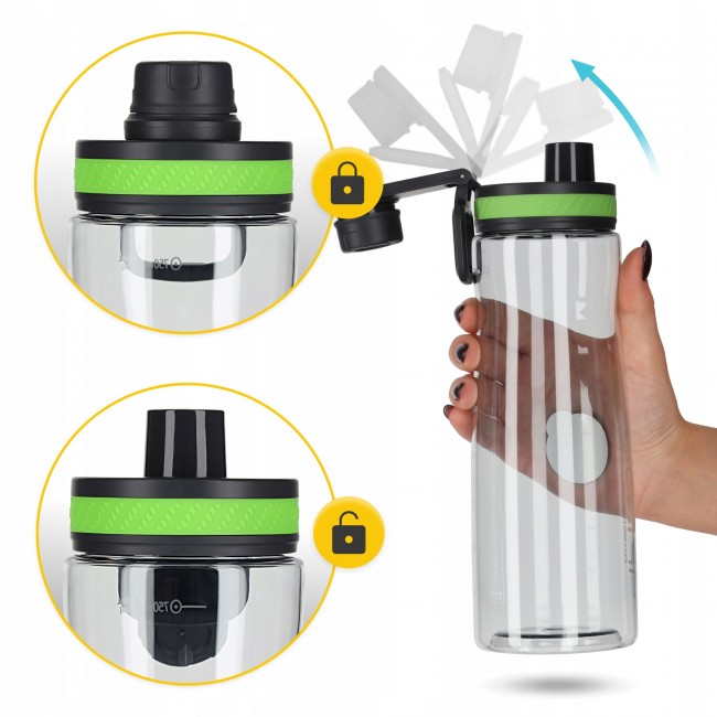 Бутылка для воды спортивная 4FIZJO 850 мл Green (P-5905973403801)
