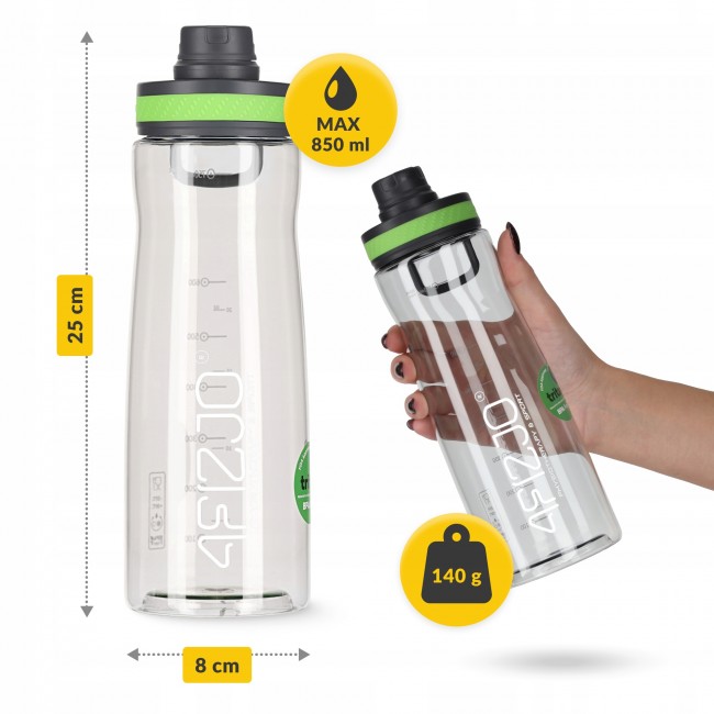 Бутылка для воды спортивная 4FIZJO 850 мл Green (P-5905973403801)