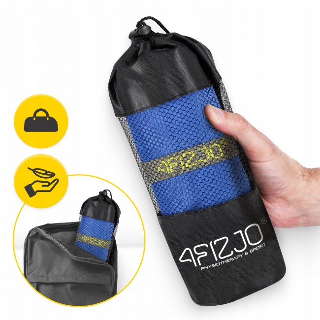 Рушник спортивний 4FIZJO XL 180 x 100 см з мікрофібри Blue (P-5907739317247)
