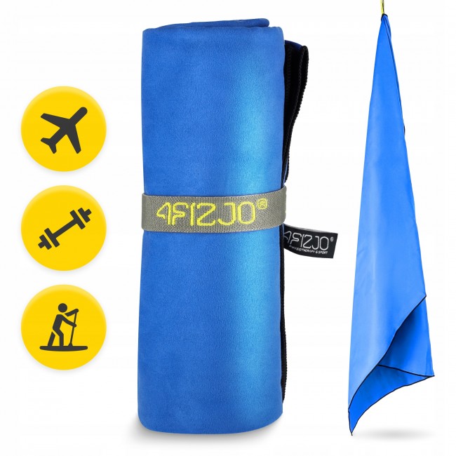 Рушник спортивний 4FIZJO XL 180 x 100 см з мікрофібри Blue (P-5907739317247)