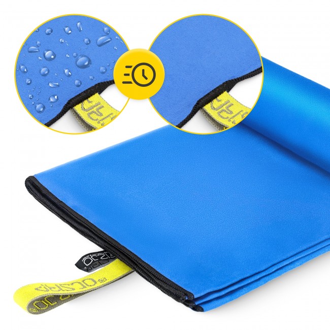 Рушник спортивний 4FIZJO XL 180 x 100 см з мікрофібри Blue (P-5907739317247)