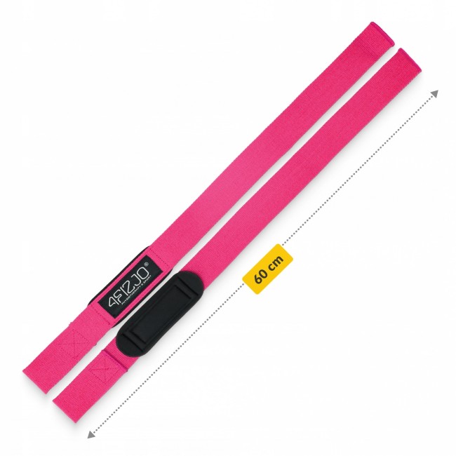 Лямки для станової тяги 4FIZJO Deadlift Straps Pink (P-5905973402293)