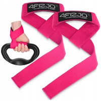 Лямки для становой тяги 4FIZJO Deadlift Straps Pink (P-5905973402293)