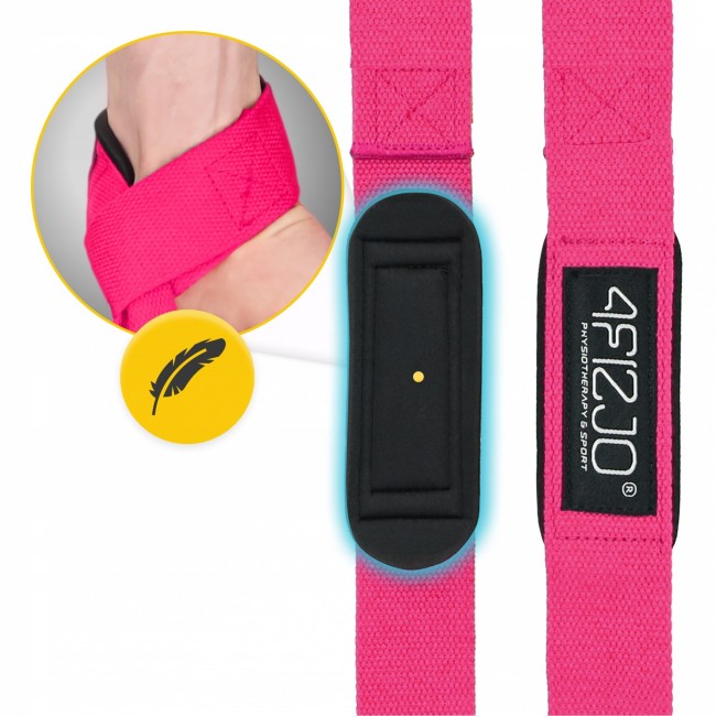 Лямки для станової тяги 4FIZJO Deadlift Straps Pink (P-5905973402293)