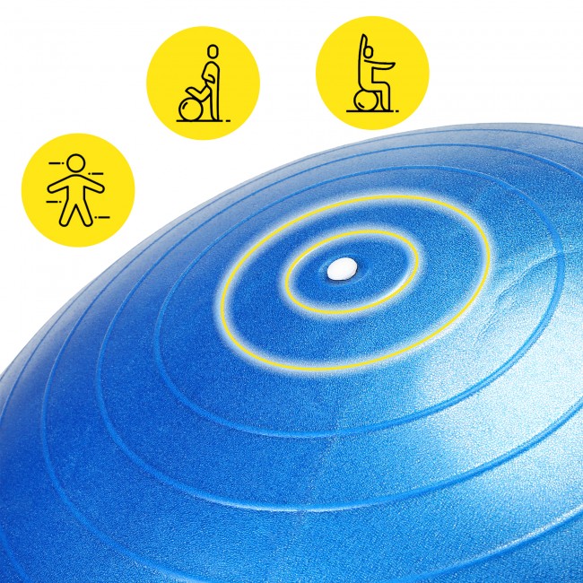 Мяч для фитнеса (фитбол) Cornix 55 см полумассажный Anti-Burst XR-0459 Blue