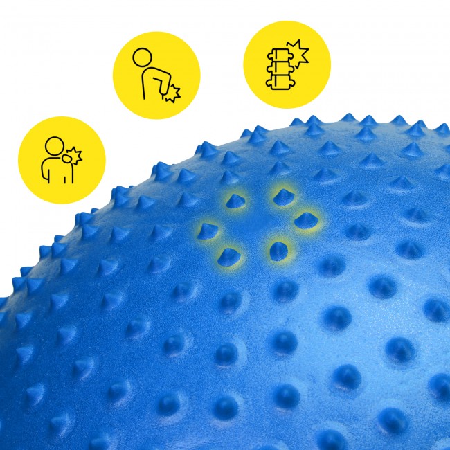 Мяч для фитнеса (фитбол) Cornix 55 см полумассажный Anti-Burst XR-0459 Blue