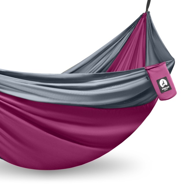 Туристичний гамак Mountain Goat 300 x 200 см двомісний, підвісний Pink/Grey (P-5905973408004)