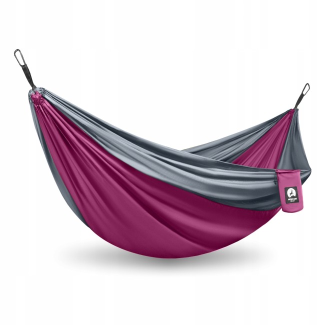 Туристичний гамак Mountain Goat 300 x 200 см двомісний, підвісний Pink/Grey (P-5905973408004)