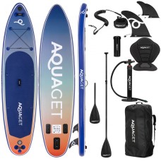 Надувная SUP доска (САП борд) Aquaget 350 см с веслом AQ0044 Blue/Orange