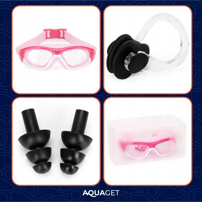 Очки для плавания Aquaget детские AQ0016 Pink