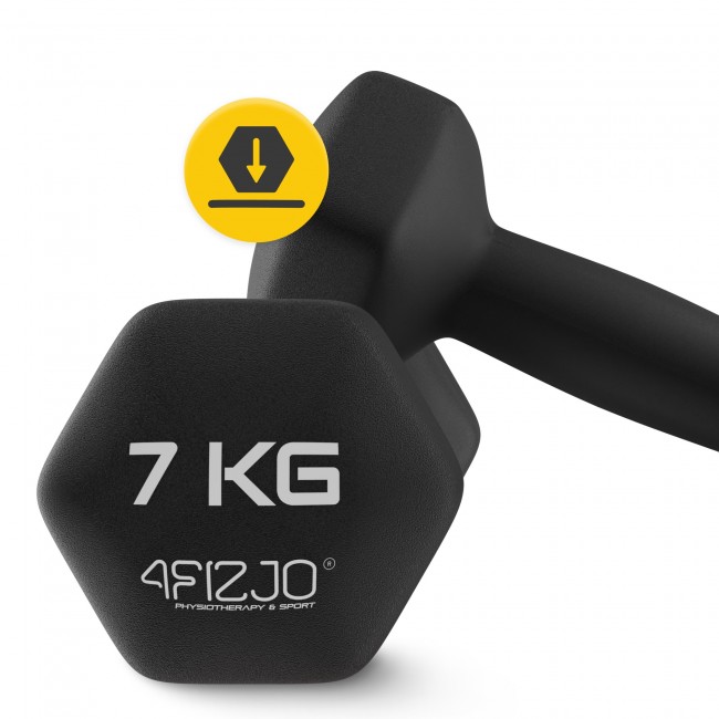 Гантелі для фітнесу вінілові 4FIZJO Classic 2 x 7 кг (P-5905973403207)
