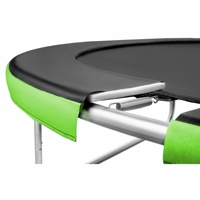 Батут с внутренней сеткой 4FIZJO Pro 8FT 252 см 4FJ0308 Black/Green