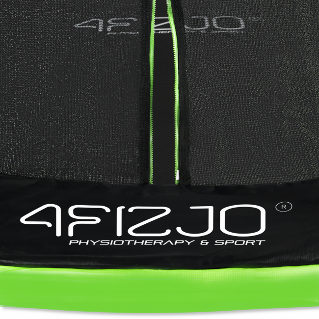 Батут с внутренней сеткой 4FIZJO Pro 8FT 252 см 4FJ0308 Black/Green