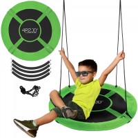 Качеля-гнездо круглая 4FIZJO L 100 см Black/Green (P-5907739314512)
