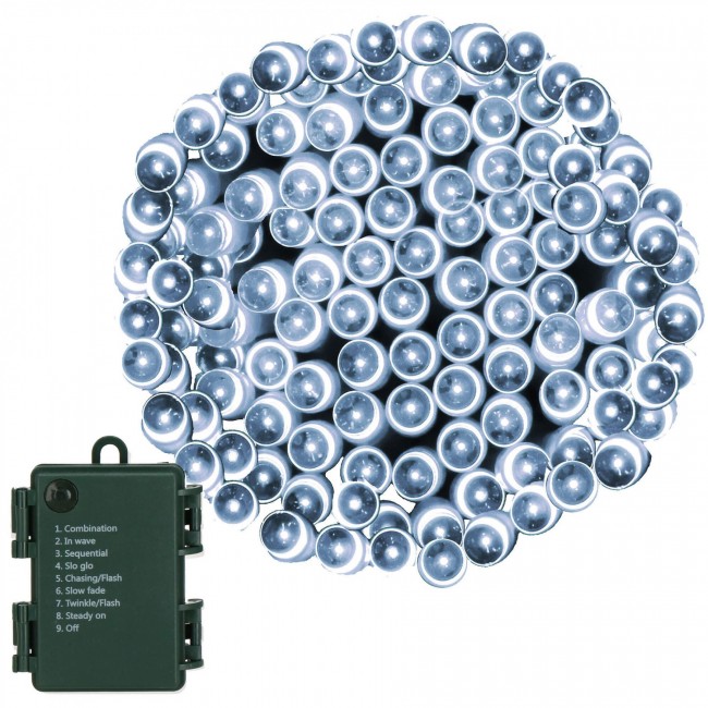 Гирлянда на батарейках Springos 5 м 50 LED CL4028 Cold White