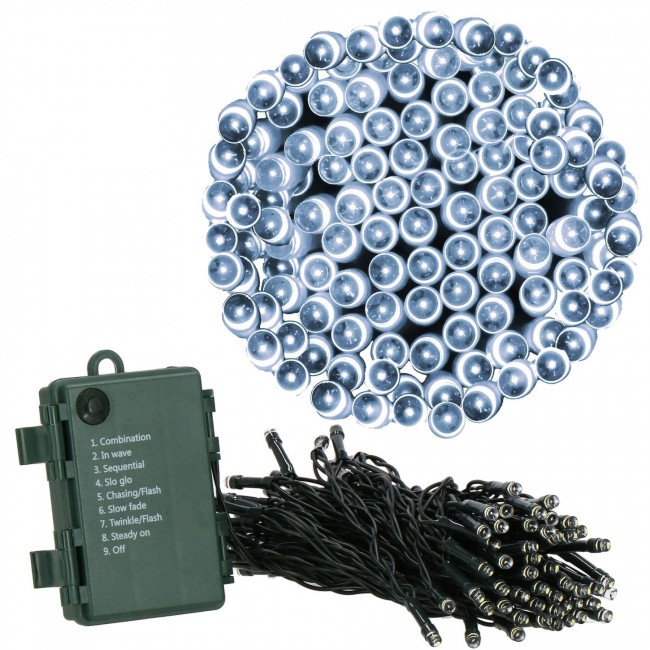 Гирлянда на батарейках Springos 5 м 50 LED CL4028 Cold White