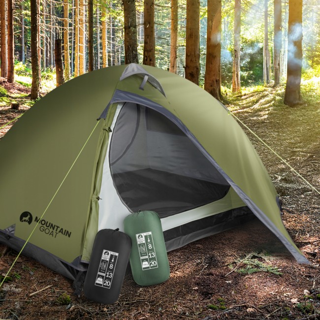 Намет туристичний Mountain Goat Prime Duo 2-місний Olive (P-5905973406567)