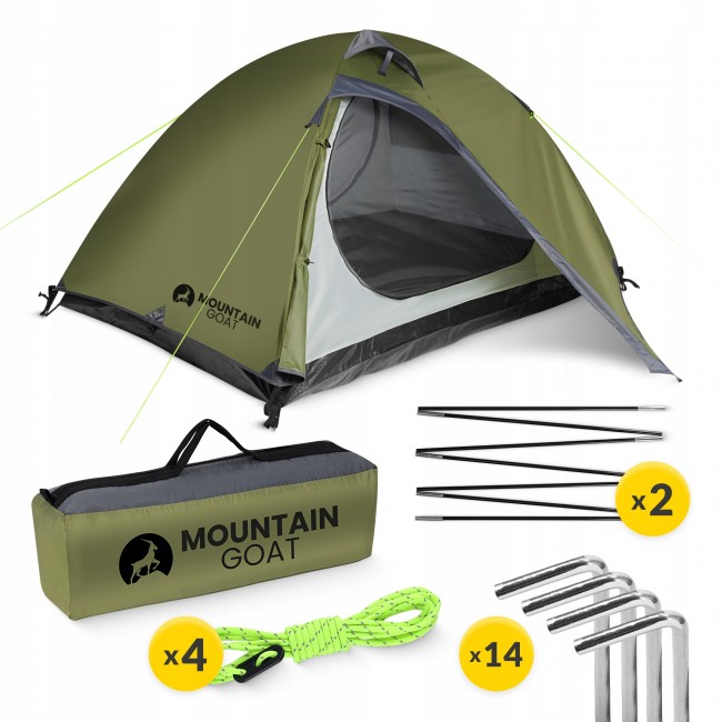 Намет туристичний Mountain Goat Prime Duo 2-місний Olive (P-5905973406567)