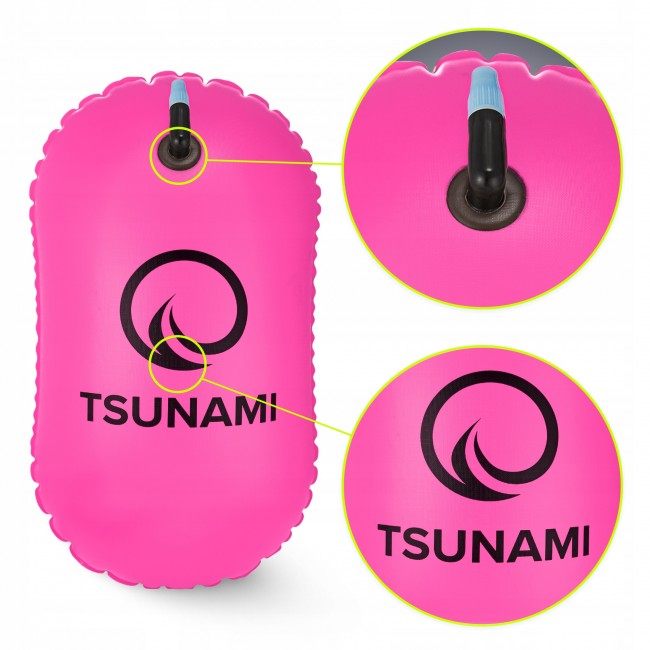 Буй для плавання TSUNAMI Basic надувний Pink (P-5907739314079)