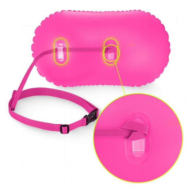 Буй для плавання TSUNAMI Basic надувний Pink (P-5907739314079)