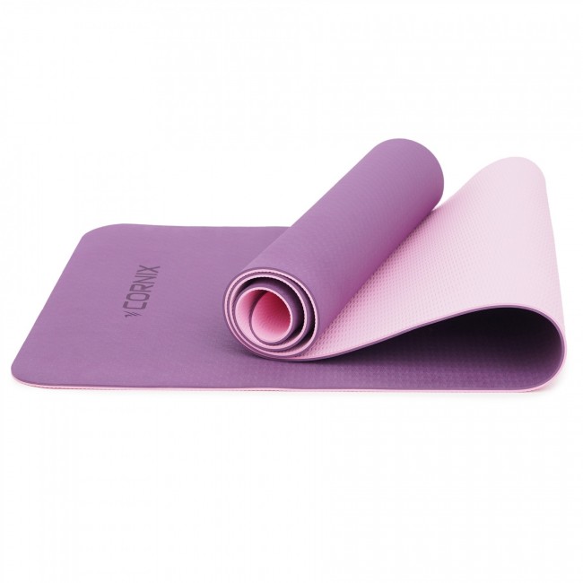 Килимок спортивний Cornix TPE 183 x 61 x 0.6 см для йоги XR-0007 Plum/Rose