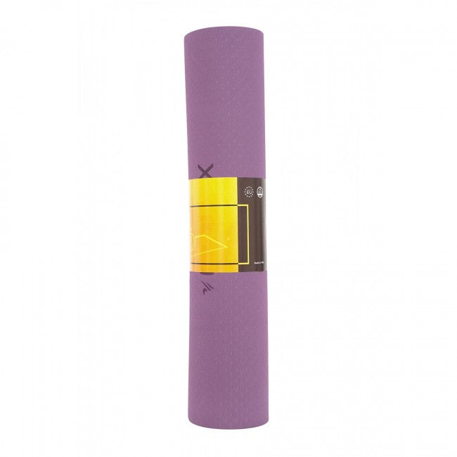 Килимок спортивний Cornix TPE 183 x 61 x 0.6 см для йоги XR-0007 Plum/Rose