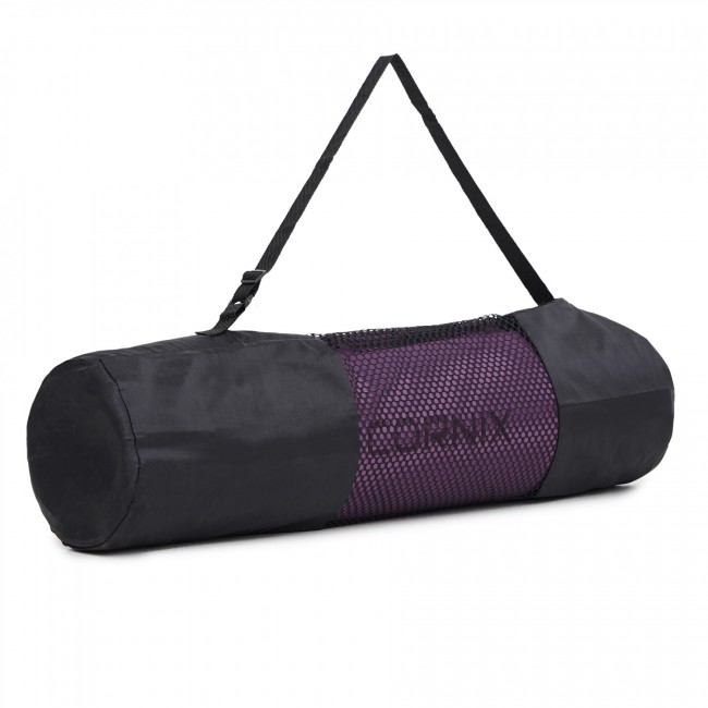 Килимок спортивний Cornix TPE 183 x 61 x 0.6 см для йоги XR-0007 Plum/Rose