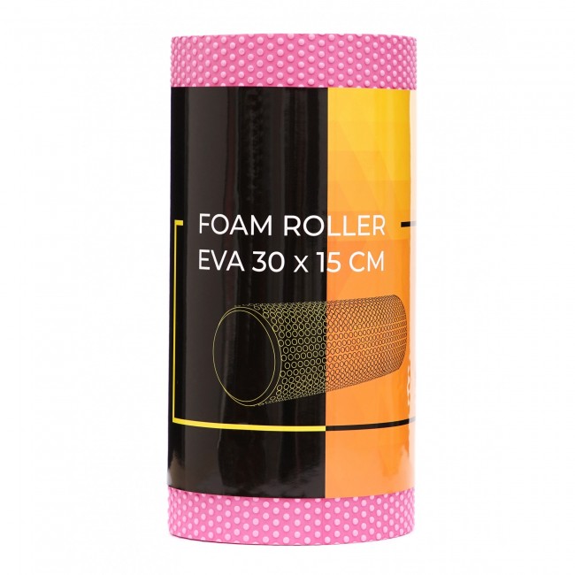 Масажний ролик Cornix EVA+ 30 x 15 см (валик, роллер) XR-0298 Pink