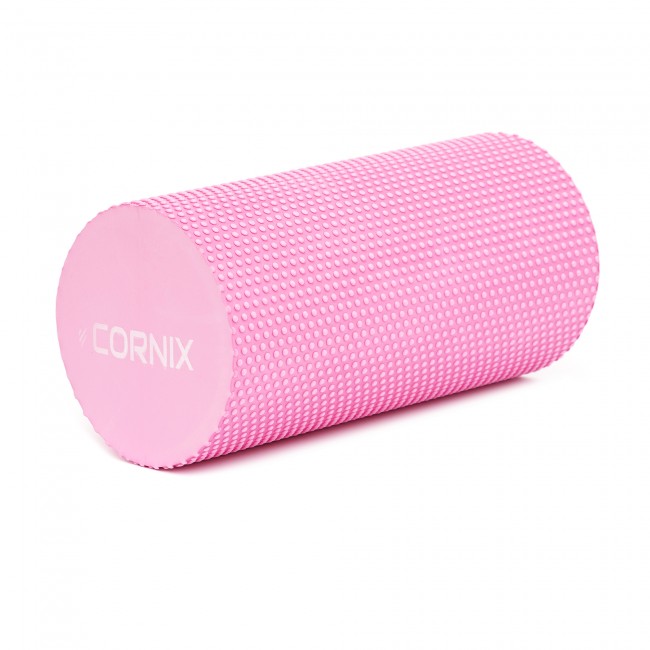 Масажний ролик Cornix EVA+ 30 x 15 см (валик, роллер) XR-0298 Pink