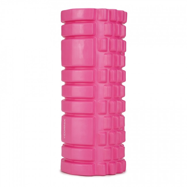 Масажний ролик Cornix EVA 33 x 14 см (валик, ролер) XR-0031 Pink