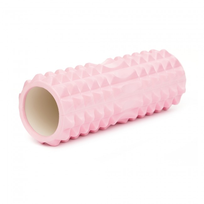 Массажный ролик Cornix EVA 33 x 14 см (валик, роллер) XR-0326 Light Pink