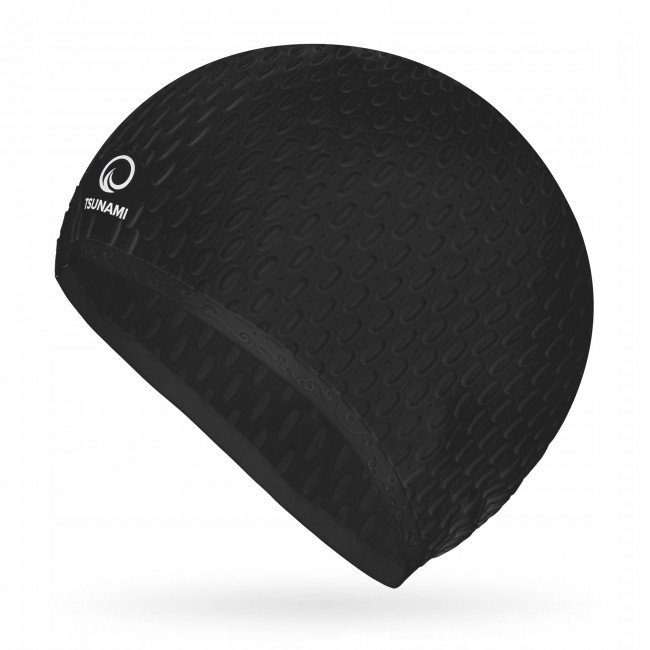 Шапочка для плавання TSUNAMI Texture Black (P-5905973401890)