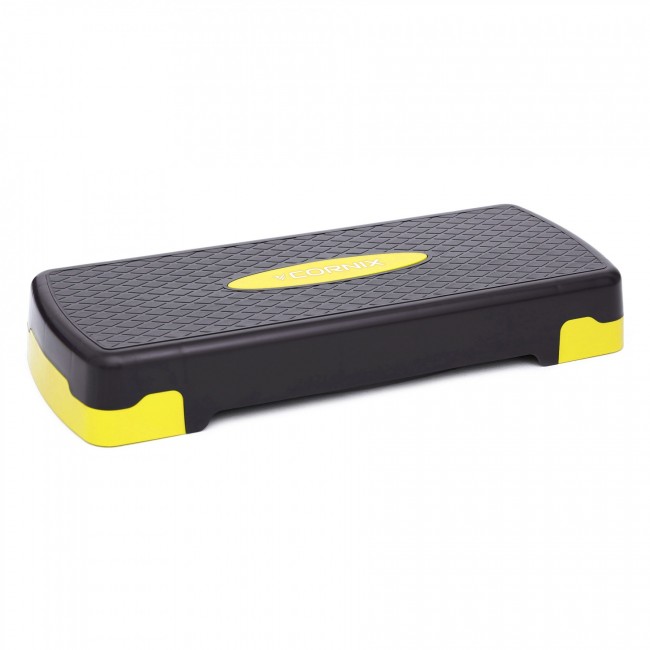 Степ-платформа 2-ступінчаста Cornix 68 х 28 х 10-15 см XR-0192 Black/Yellow Степ-платформа 2-ступінчаста Cornix 68 х 28 х 10-15 см XR-0192 Black/Yellow