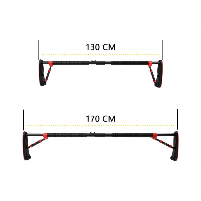 Турник раздвижной Cornix Elite 130-170 см XR-0292 Black/Red