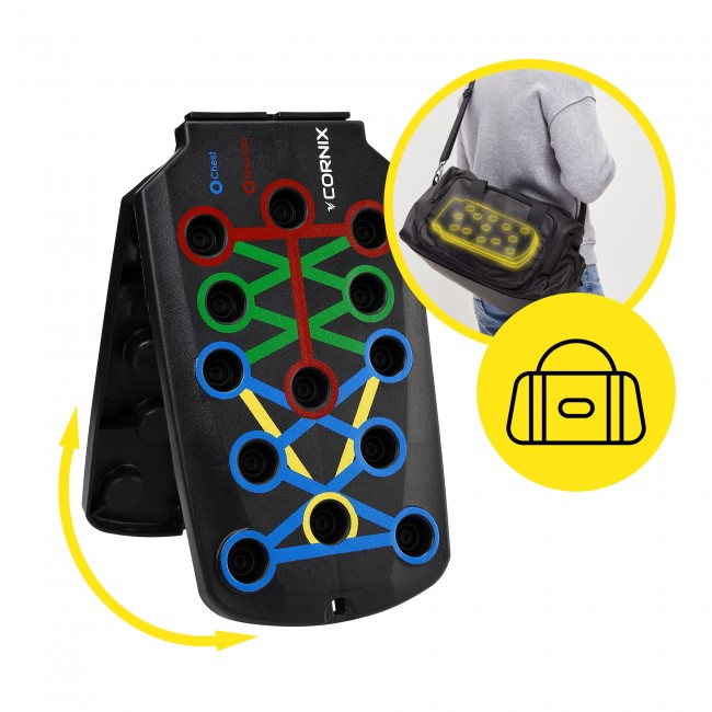 Упори (дошка) для віджимань Cornix Push-Up Board складана, зі змінним хватом XR-0453