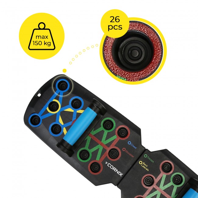 Упори (дошка) для віджимань Cornix Push-Up Board складана, зі змінним хватом XR-0453