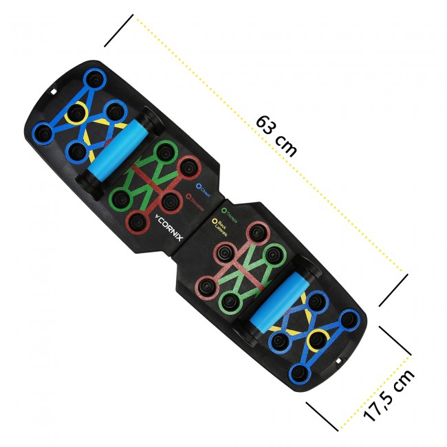 Упори (дошка) для віджимань Cornix Push-Up Board складана, зі змінним хватом XR-0453