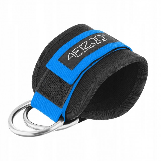 Манжеты для тяги 4FIZJO Ankle Strap 2шт Black/Blue (P-5907739314833)