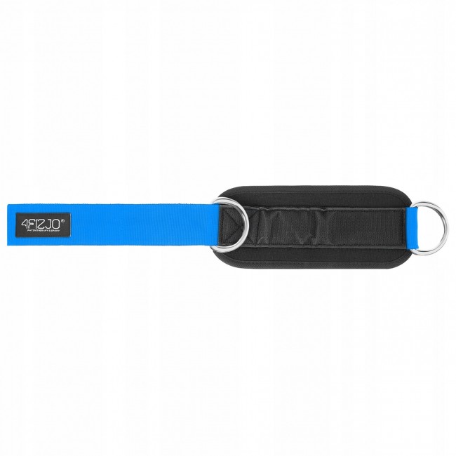 Манжеты для тяги 4FIZJO Ankle Strap 2шт Black/Blue (P-5907739314833)