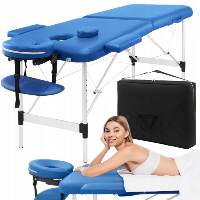 Масажний стіл складний 4FIZJO Massage Table Alu W60 Blue (P-5907739318404) Масажний стіл складний 4FIZJO Massage Table Alu W60 Blue (P-5907739318404)