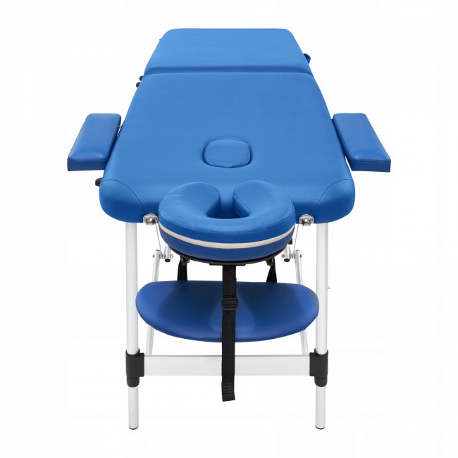Масажний стіл складний 4FIZJO Massage Table Alu W60 Blue (P-5907739318404)