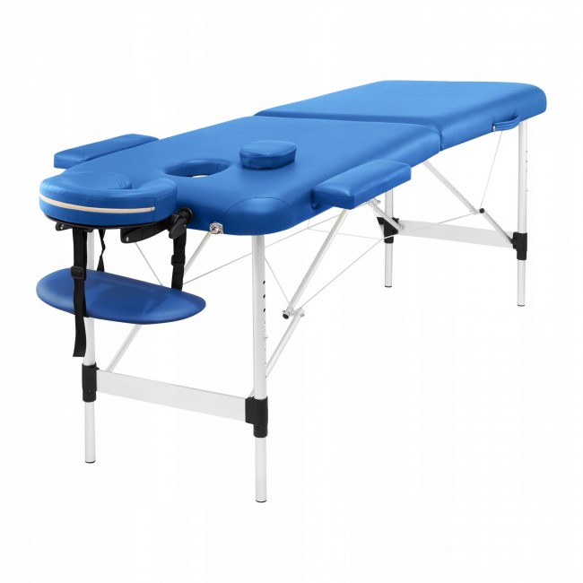 Масажний стіл складний 4FIZJO Massage Table Alu W60 Blue (P-5907739318404)