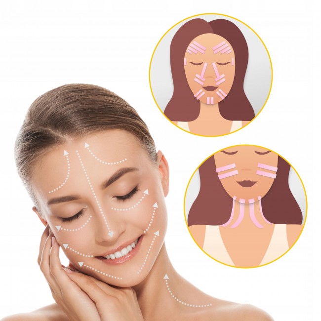 Лента кинезиологическая (кинезио тейп) 4FIZJO 1 см x 5 м Light Pink (P-5905973400794)
