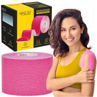 Лента кинезиологическая (кинезио тейп) 4FIZJO 5 см x 5 м Pink (P-5907739316004)