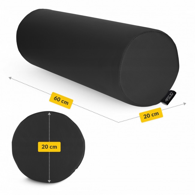 Валик для реабилитации и массажа 4FIZJO 60 x 20 см Black (P-5905973402972)