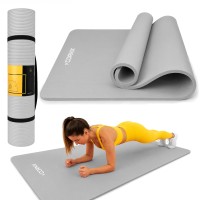 Коврик спортивный Cornix NBR XL 190 x 100 x 1.5 cм для йоги и фитнеса XR-0499 Grey