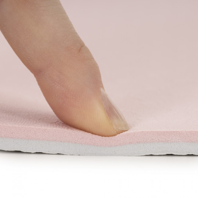 Коврик спортивный Actiget TPE 183 x 61 x 0.6 см для йоги и фитнеса ACT0023 Pink/Grey