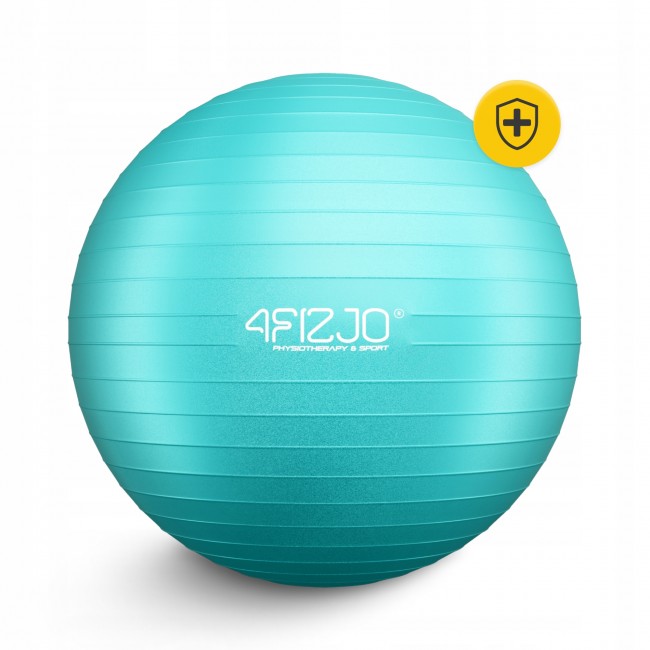 Мяч для фитнеса (фитбол) 4FIZJO 75 см Anti-Burst Mint (P-5905973404792)