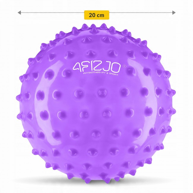 Мяч для пилатеса, йоги, реабилитации 4FIZJO 20 см (массажный) Violet (P-5905973406086)