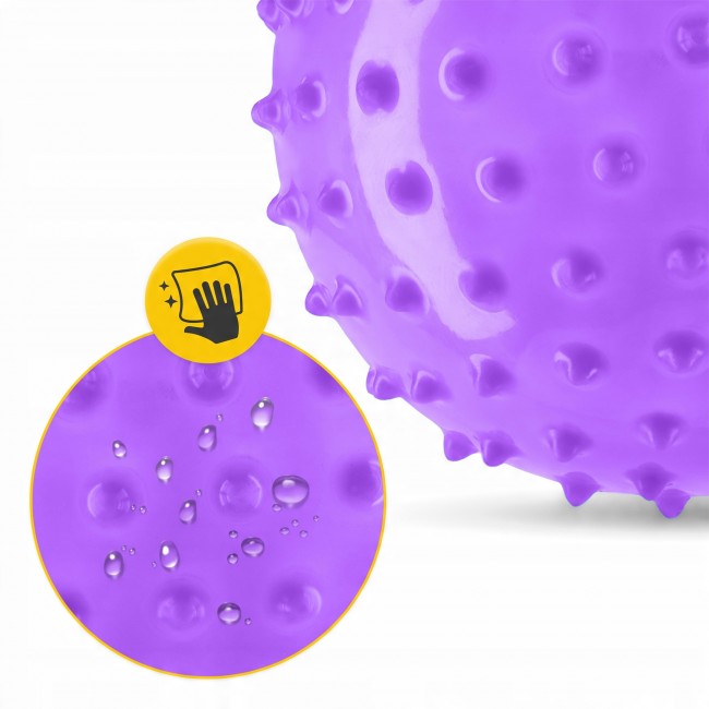 Мяч для пилатеса, йоги, реабилитации 4FIZJO 20 см (массажный) Violet (P-5905973406086)